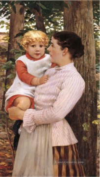  Impressionist Kunst - Mutter und Kind impressionistischen James Carroll Beckwith